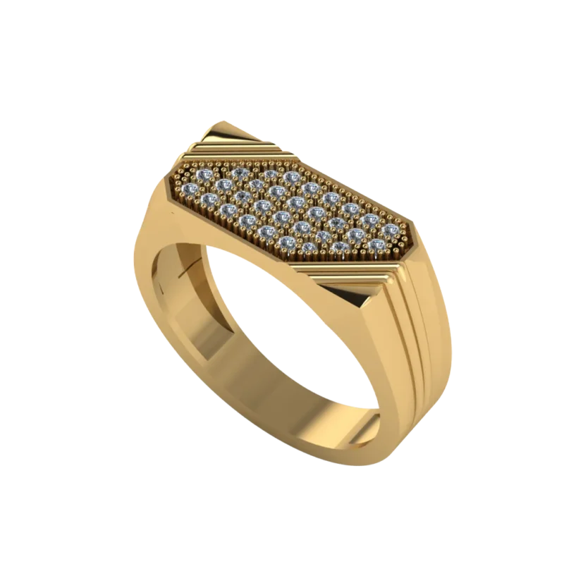 Золотая печатка MR120