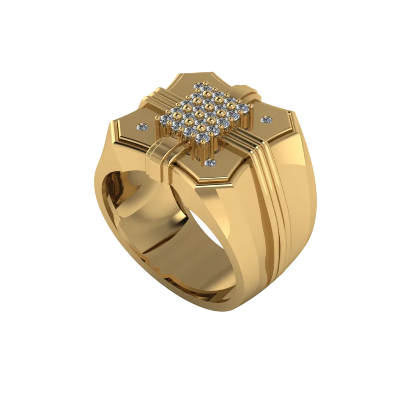 Золотая печатка MR136