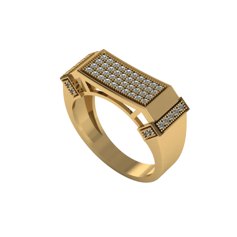 Золотая печатка MR153