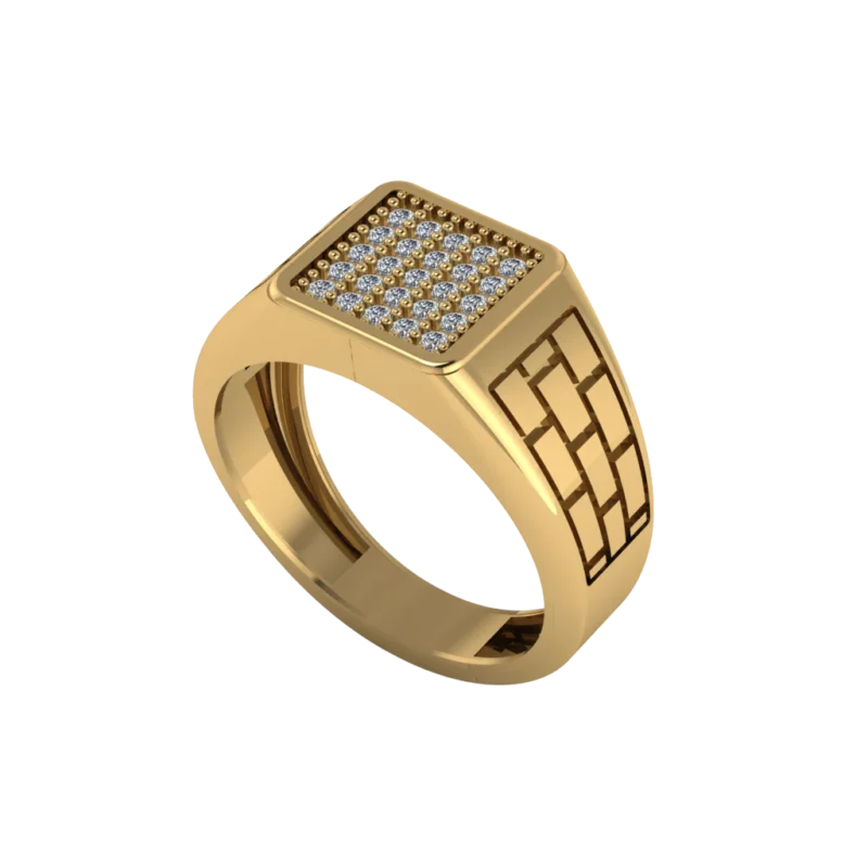 Золотая печатка MR038