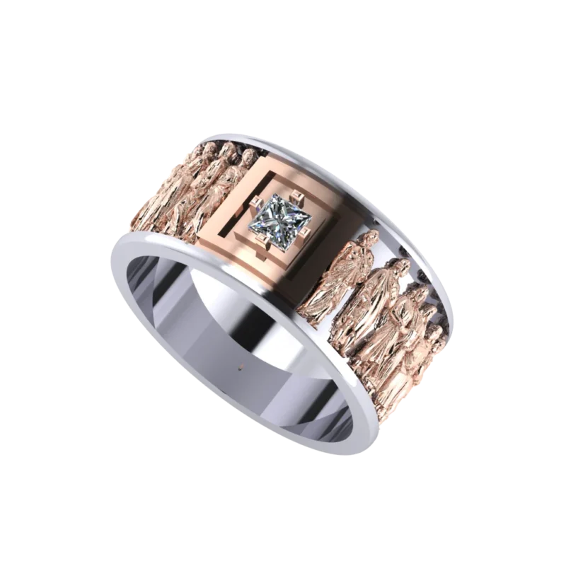 Золотая печатка MR075