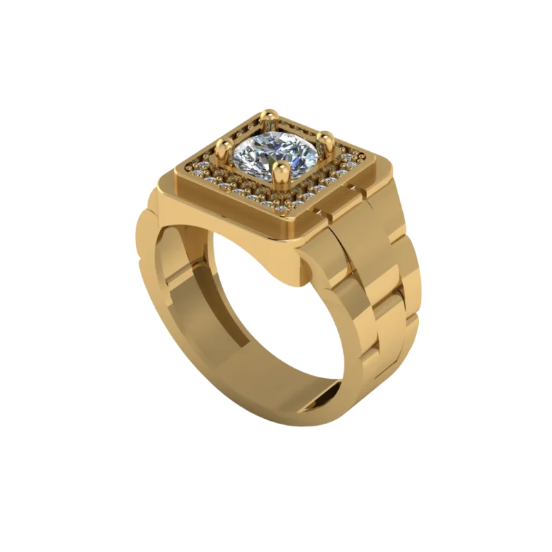 Золотая печатка MR008