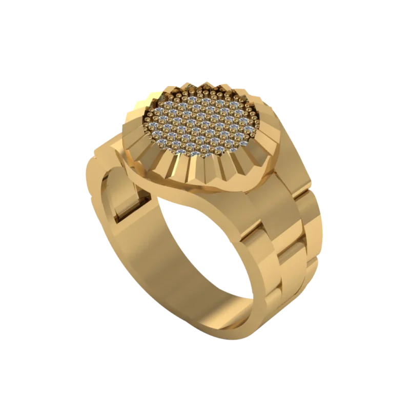 Золотая печатка MR082